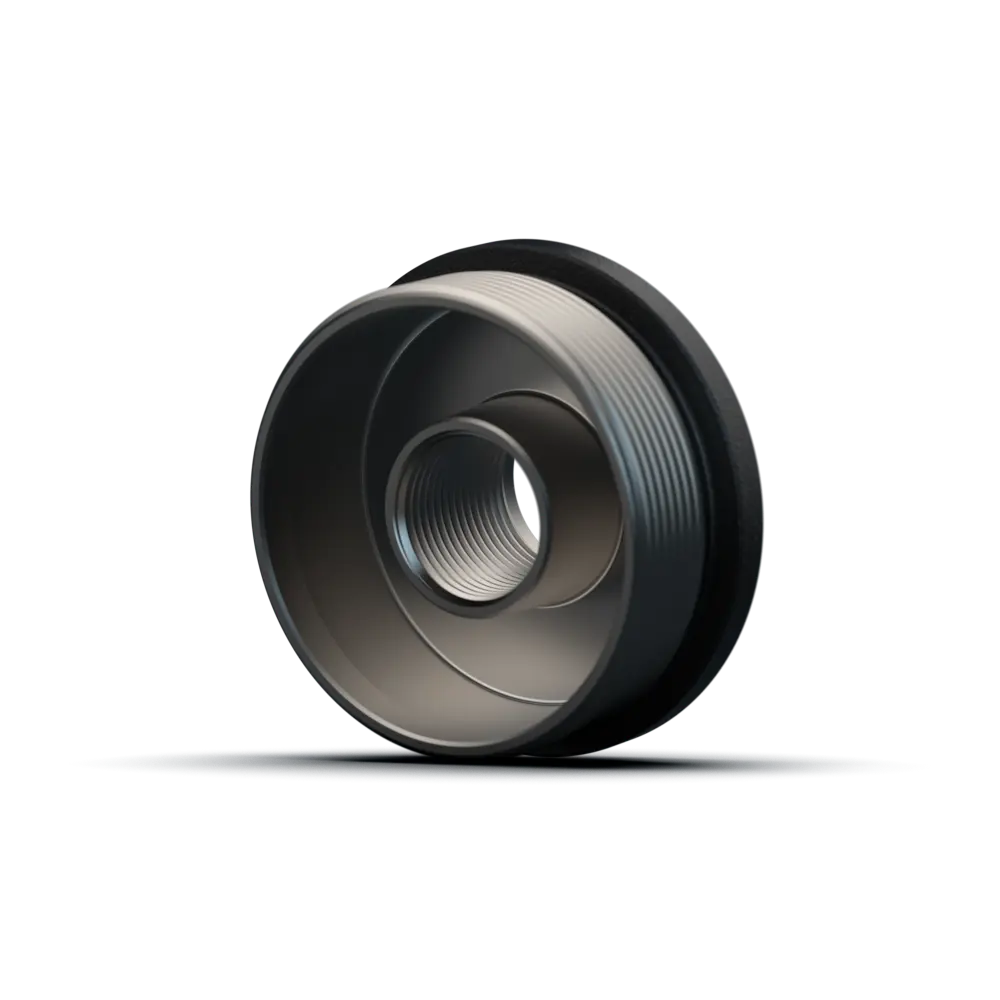 S-U-HUB - Thread Mount - 500-28 - ISO Back - Black.287.webp